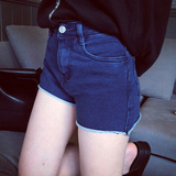 2016夏季女装高腰百搭卷边修身弹力薄款性感休闲个性特价牛仔短裤
