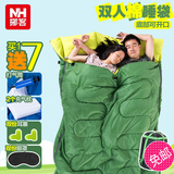 NatureHike 户外旅行棉睡袋 真正无拼接双人带枕睡袋 可压缩NH-72