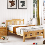 豪斯 03实木床 田园儿童床 单人双人床 环保时尚牢固中式简易木床
