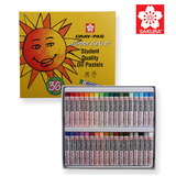 日本SAKURA樱花36色油画棒 儿童油画棒 绘图画笔 软蜡笔 XEP36