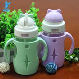 水壶吸管防漏带手柄防摔玻璃1-2岁宝宝喝水壶婴儿水瓶水杯子儿童