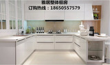 上海整体橱柜定制 亚克力门板厨柜 石英石台面  现代简约u型橱柜
