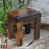 老船木小长方形凳子实木矮凳简约复古儿童小板凳换鞋凳包邮LZ-021