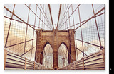 布鲁克林大桥建筑摄影挂画现代简约客厅沙发装饰画美式风景壁画