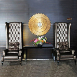 公主椅 欧式形象椅 新古典高背椅 酒店大堂接待椅 会所装饰摆设椅