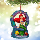 现货 美国2015新款 Disney会唱歌的人鱼爱丽儿 Ariel圣诞挂件吊饰