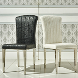 不锈钢餐椅现代简约皮布艺酒店椅子时尚宜家金属餐厅餐桌椅靠背椅