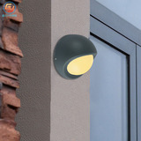 室外LED墙角灯 花园户外壁灯防水圆形户外壁灯 简约防水壁灯