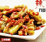 湘菜 湖南特产农家自制坛子菜 酸刀豆 开胃菜下饭菜泡菜腌制美食