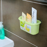 日本进口inomata浴室吸盘收纳盒置物架吸壁式收纳盒洗面奶收纳盒