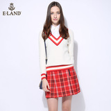 商场同款ELAND衣恋16年新品女假两件针织毛衣EEKW61101M专柜正品