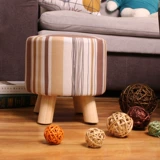 欧式时尚创意小圆凳子实木小墩子沙发凳小矮板凳圆墩布艺试换鞋凳