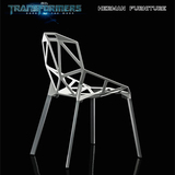 创意家具椅子个性椅设计师几何椅时尚休闲椅子塑料几何椅金属椅子