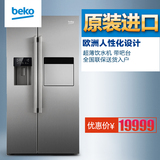 英国BEKO/倍科 GN162420X 欧洲整机原装进 对开门带饮水机电冰箱