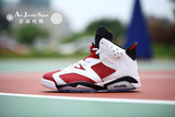 AIR Jordan AJ6 正品乔丹6代篮球鞋 胭脂红男女鞋 384664-160