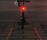 自行车激光尾灯T3 安全警示灯山地车骑行装备
