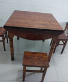 实木家具餐桌实木桌多功能10人可伸缩方圆桌红椿槐木硬木桌八仙桌
