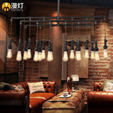 loft工业风吊灯 水管吊灯 美式创意个性复古餐厅客厅铁艺酒吧灯具