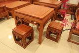 仿古红木餐桌 非洲花梨木小八仙桌 中式实木四方桌家具 厂家直销