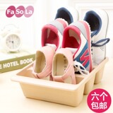 日本FaSoLa塑料鞋子收纳盒创意鞋架客厅鞋子整理架置物盒简易鞋盒
