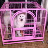 包邮狗笼子大型中型小型犬泰迪金毛萨摩耶阿拉 l-大型宠物方管笼