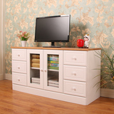 简约现代实木卧室电视柜茶几组合整装户型客厅柜家具玻璃家具地柜