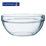 【天猫超市】法国弓箭乐美雅透明可叠玻璃碗水果沙拉碗大口径17CM