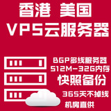 香港VPS云主机1G内存双核美国云服务器出租用不限内容免备案月付