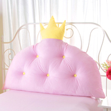 乐优尚品 韩式皇冠公主房床头靠垫靠枕儿童韩版大靠背软包