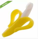 美国 正品代购Baby Banana Brush 香蕉磨牙刷/牙胶 100%有机硅