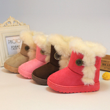 2015新款冬季儿童雪地靴加厚保暖男童女童靴子童鞋宝宝棉鞋中筒靴