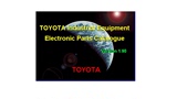 2015年年9月丰田工业设备零件目录Toyota Industrial v1.94