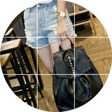 2016夏新款铆钉软皮双肩包时尚女包潮欧美旅行背包休闲学院风书包
