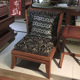 东南亚风格家具 东南亚实木休闲椅 槟榔色水曲柳沙发椅