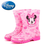迪士尼儿童雨鞋 卡通雨靴 女童雨鞋防水鞋学生防滑防水中大童胶鞋