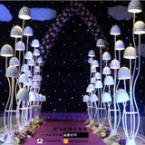 新款5头插电蘑菇路引T台灯光路引 婚礼舞台装饰布置创意发光蘑菇