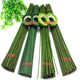 绿花艺铁丝 绿铁丝花杆和叶茎 绿胶布 纸包花手工纸花胶带 绿胶带