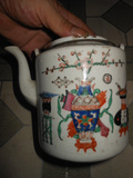 古董瓷器 古玩收藏 杂件 老物件 老东西 民初描金花茶壶 包老H621