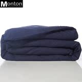 蒙顿全棉纯色单件被套单人双人纯棉素色被套200 230被罩1.5m1.8米