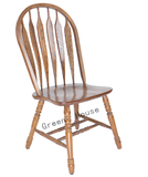 纯实木椅子 欧式美式乡村弯曲剑背餐椅咖啡厅椅酒店椅