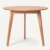 道奇北欧时尚小户型餐桌 橡木实木餐桌现代简约 日式圆餐桌