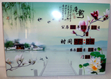 挂钟壁钟时钟表风景韩式餐厅特大老式家庭韩国高档猫头鹰凯蒂猫