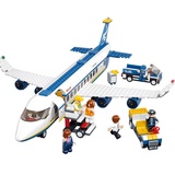 小鲁班航空飞机空中巴士拼插积木玩具组装 男孩益智飞机模型拼装