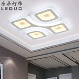 现代新款正方形led吸顶灯客厅灯超薄简约艺术卧室房餐厅创意灯具