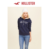 Hollister刺绣标识图案帽衫卫衣  女  105025