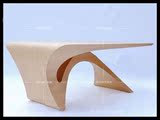 后现代异形几何意大利风格弧形书桌商场展示桌老板办公桌餐桌定制