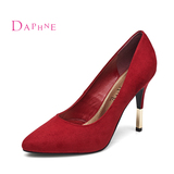 Daphne/达芙妮单鞋2015年新品 时尚优雅细跟高跟鞋 秋季磨砂女鞋