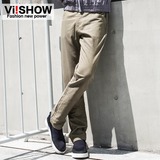 viishow2016春装新款男装休闲裤 经典时尚百搭潮男式休闲长裤修身
