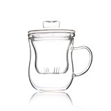【天猫超市】贝瑟斯BS3047玻璃杯茶杯加厚透明办公室花茶杯