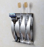 251【包邮】高档不锈钢创意免打孔壁挂牙刷盒牙刷架牙刷座牙具架